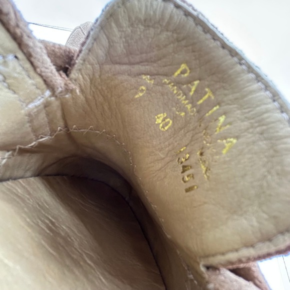 Patina Womens Suede Leather Loafers Lug Sole Comfort Slip On Shoes - Picture 8 of 9